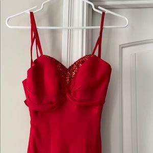 Red dress with sparkles